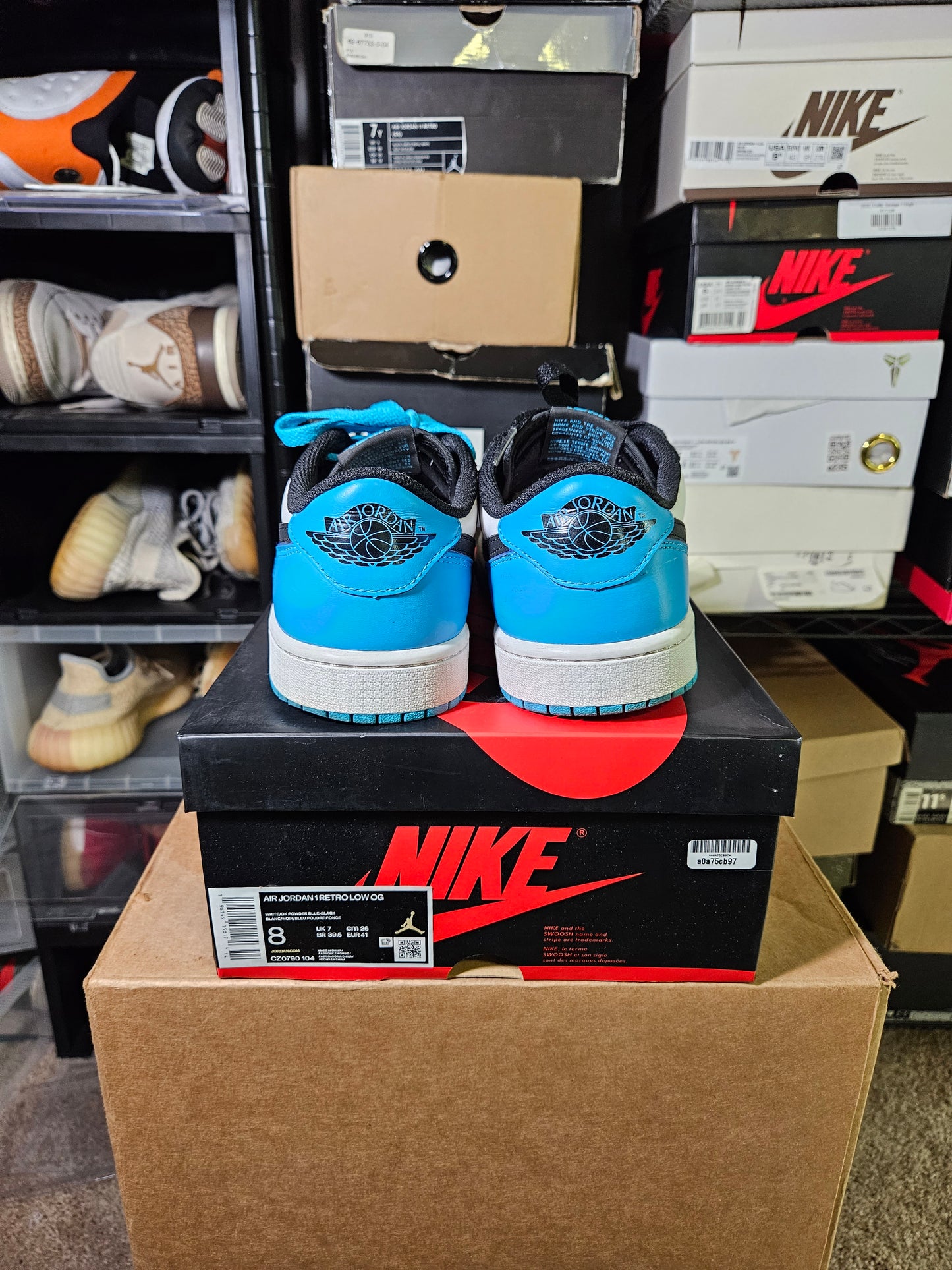 Size 8 - Air Jordan 1 Retro OG Low UNC