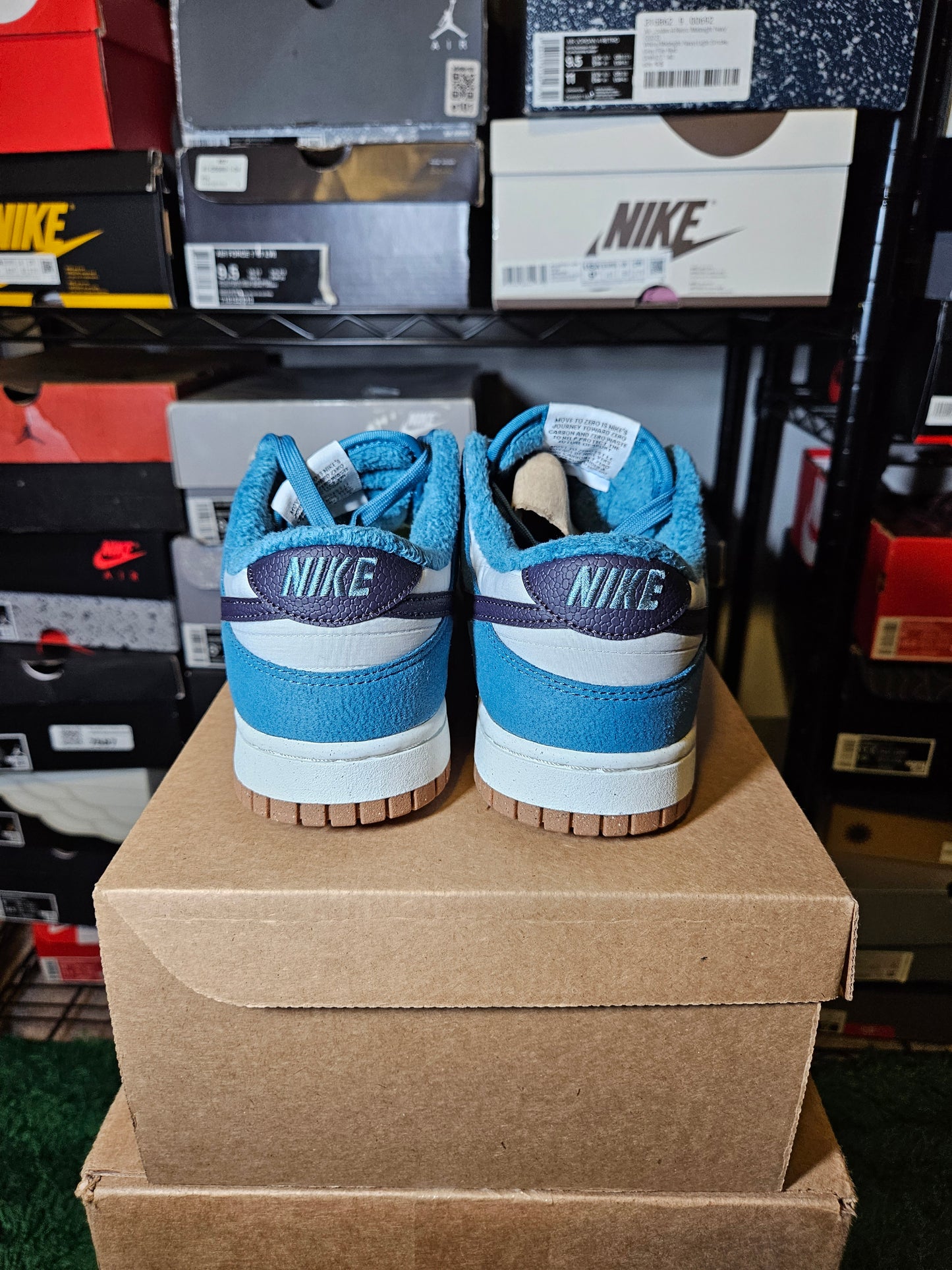 Size 8.5 - Dunk Low SE Next Nature Rift Blue/Gray Fog/Sail/Cave Purple