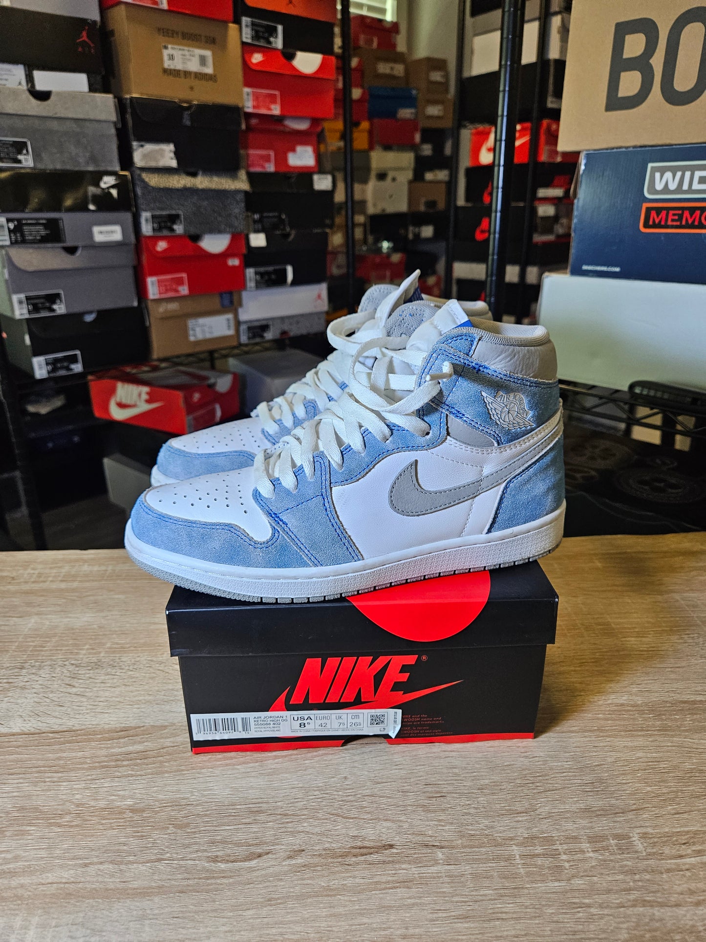 Size 8.5 - AJ 1 Retro OG High Hyper Royal