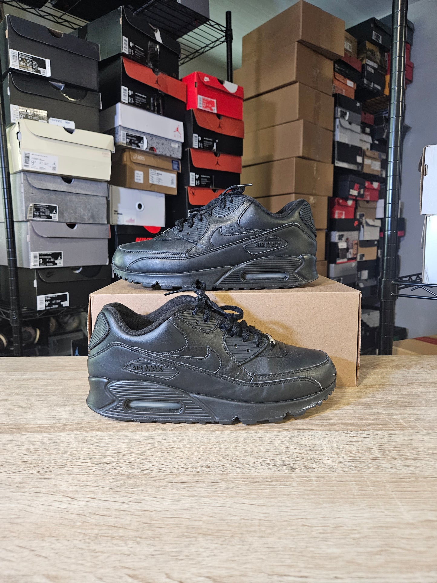 Size 10 - Air Max 90 Leather Black