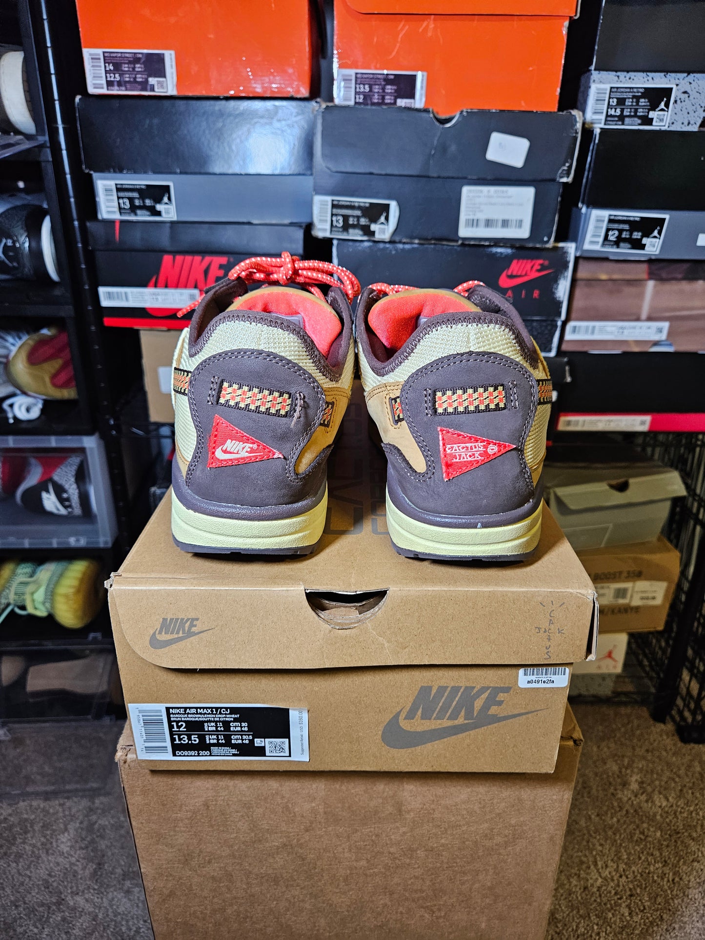 Size 12 - Air Max 1 x Travis Scott Low Baroque Brown