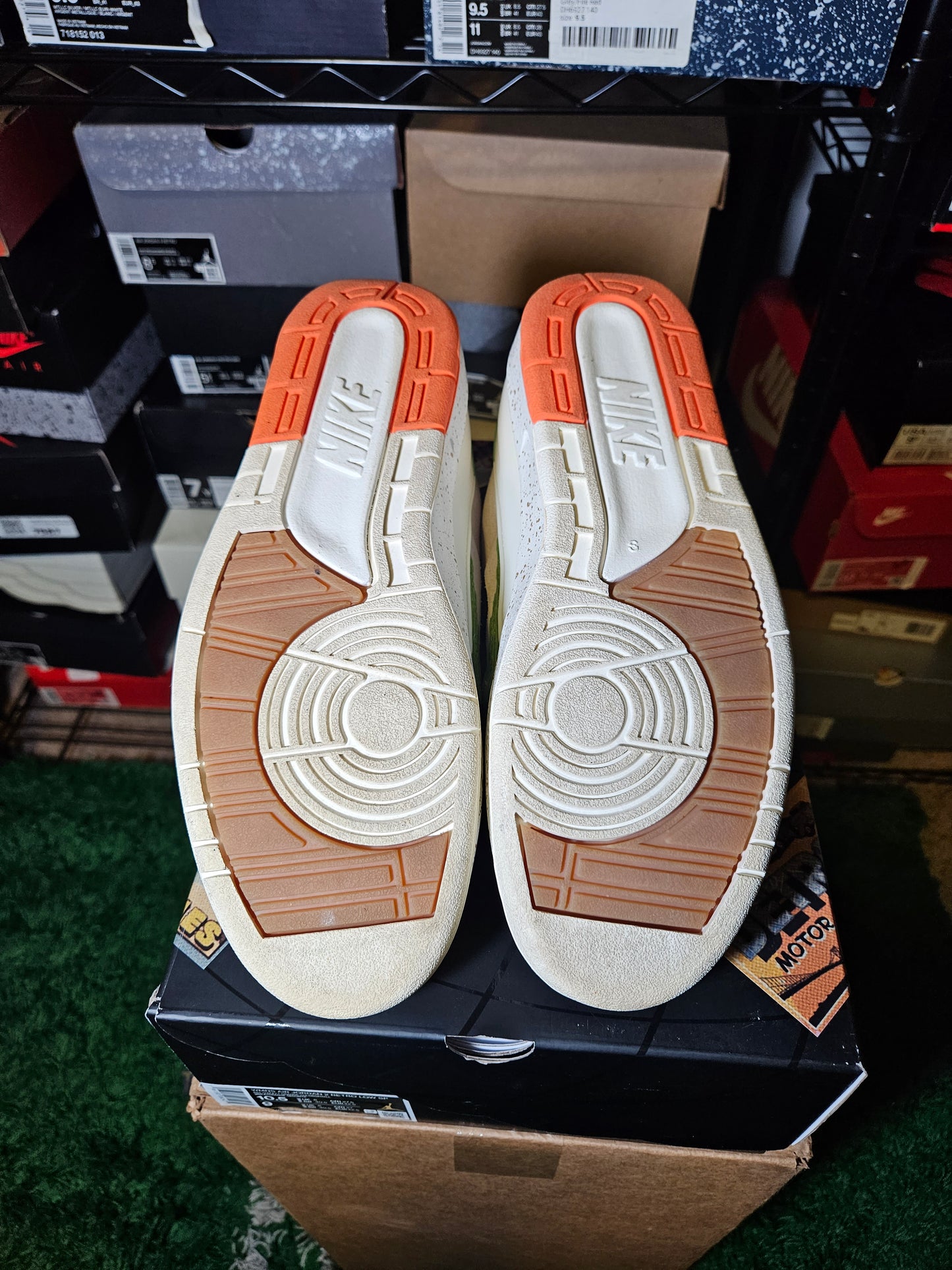 Size 10.5W/9M - Titan x AJ 2 Retro Low Ivory