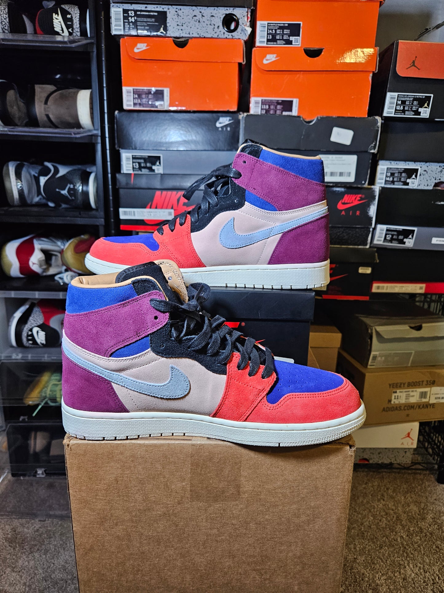 Size 12W - Aleali May x AJ 1 Retro High Court Lux