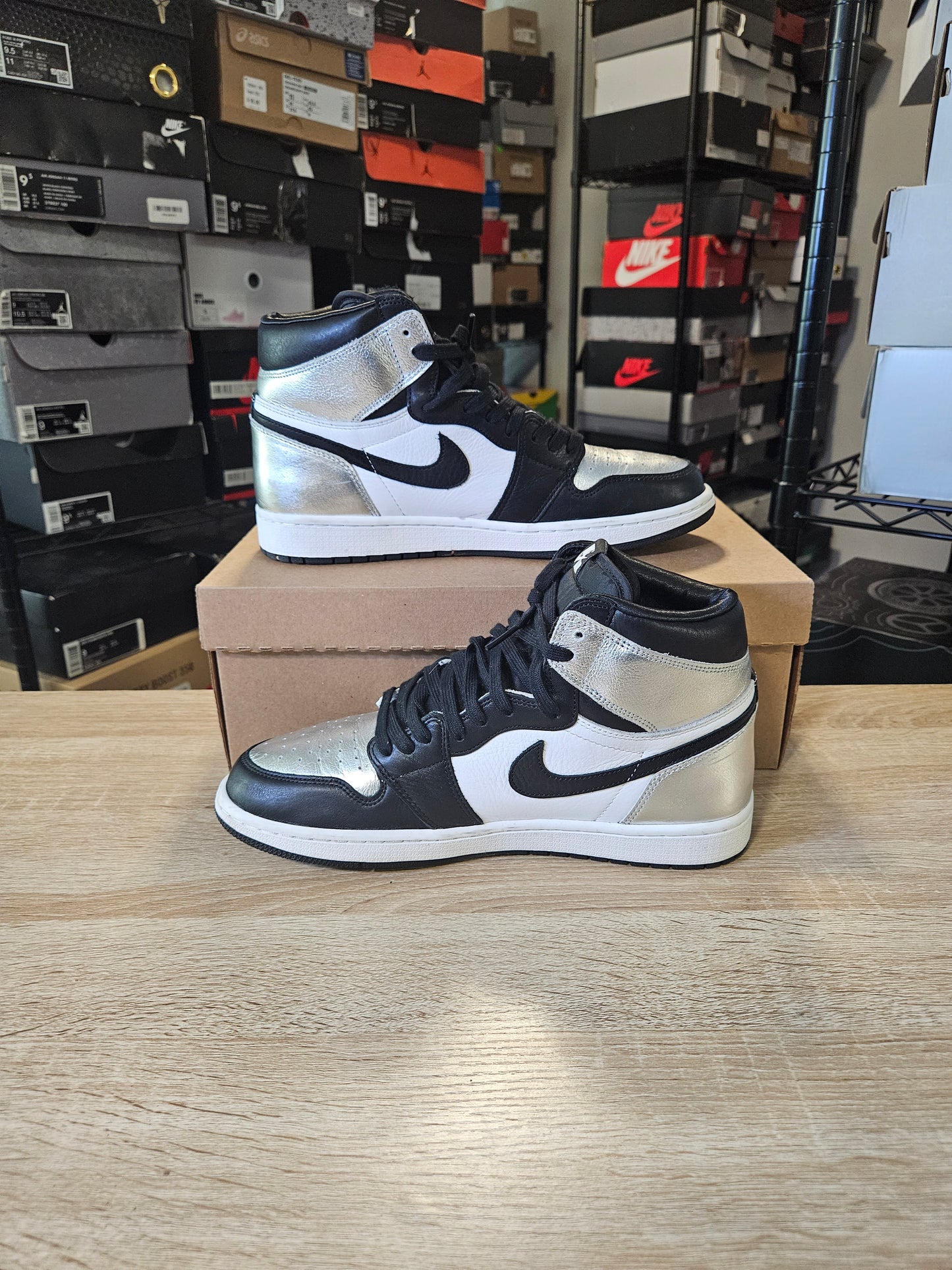 Size 10 - Jordan 1 High OG Metallic Silver