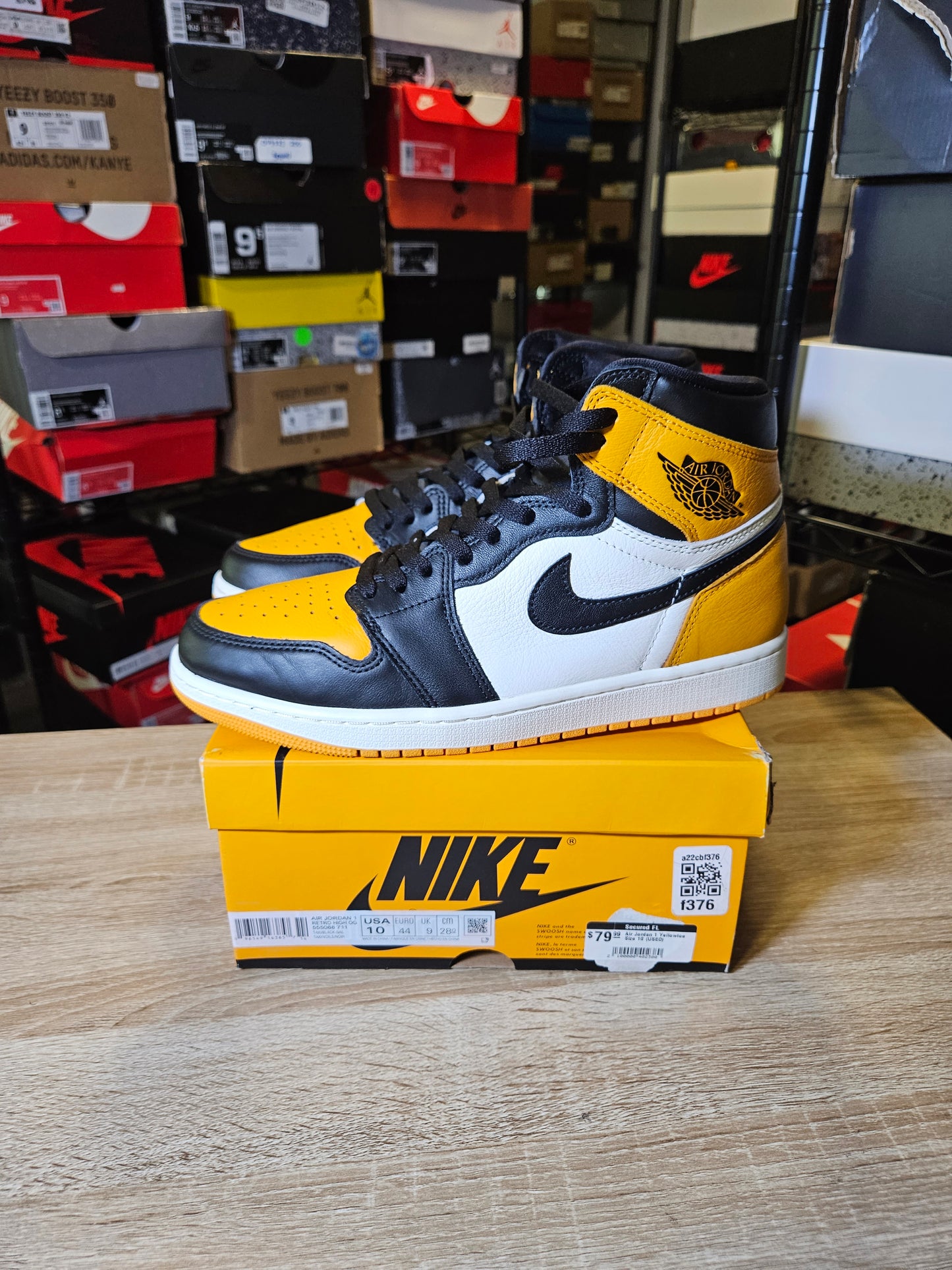 Size 10 - AJ 1 Retro OG High Yellow Toe