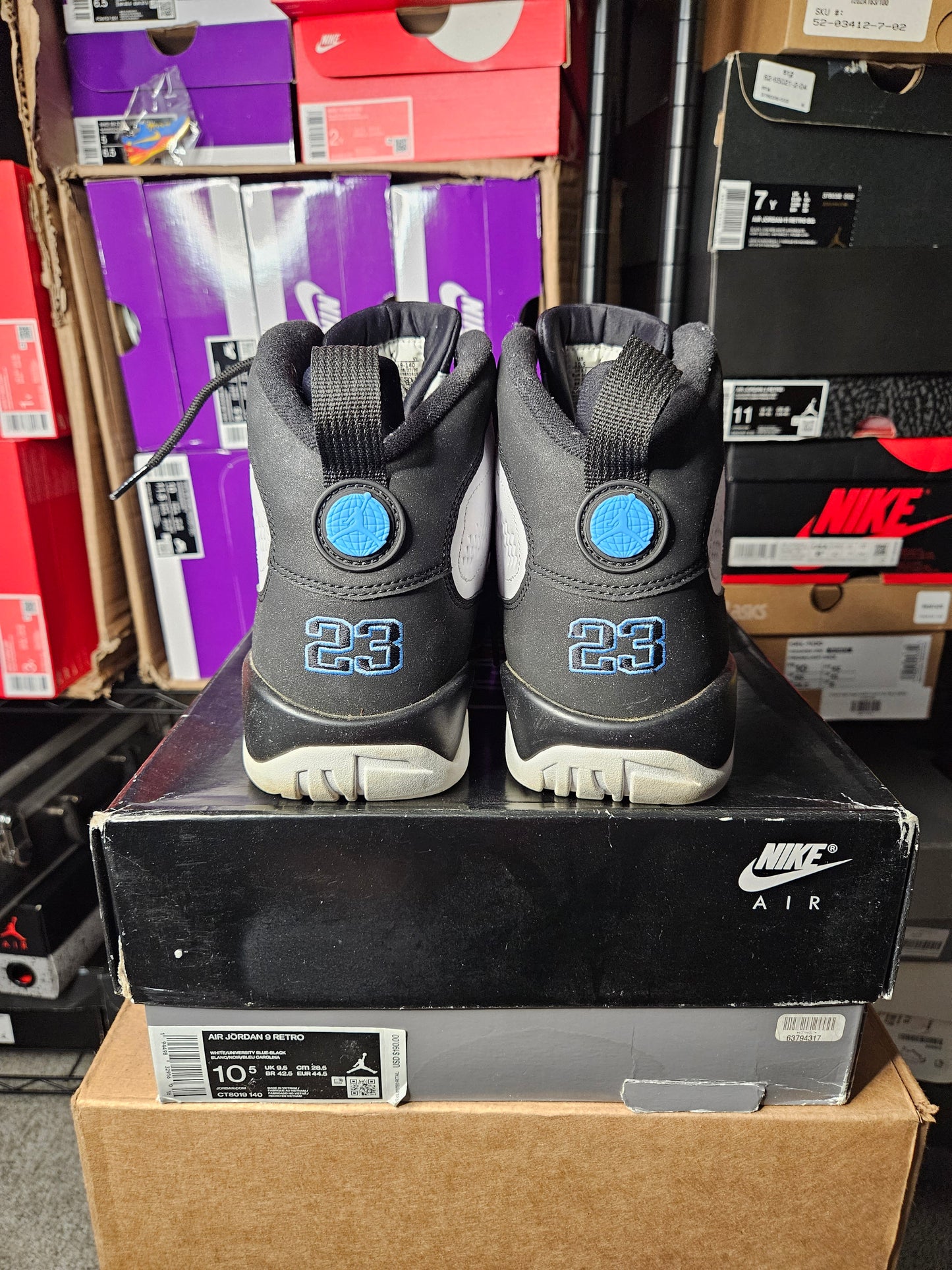 Size 10.5 - AJ 9 Retro University Blue 2020