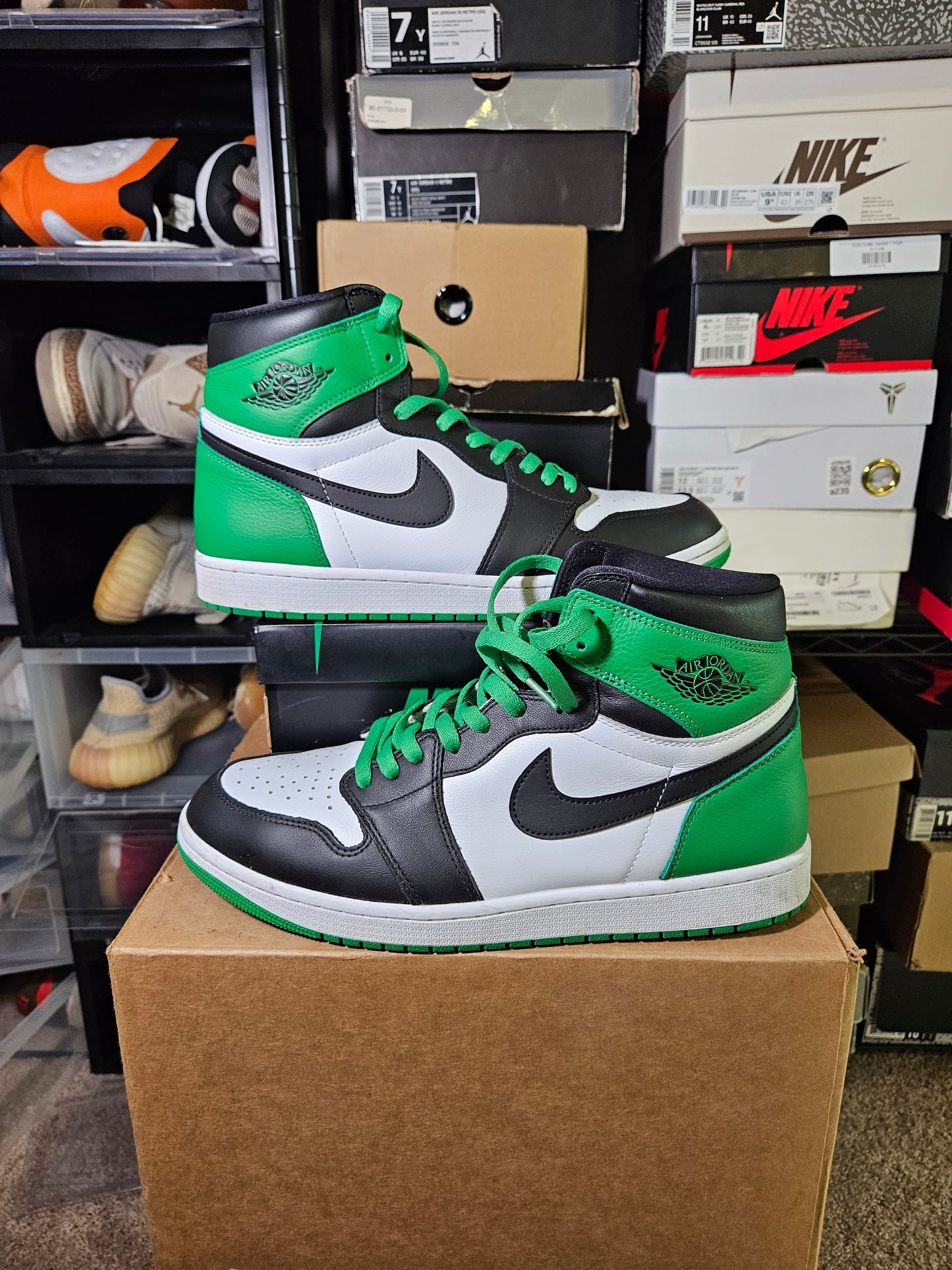 Size 12 - AJ 1 Retro OG High Lucky Green