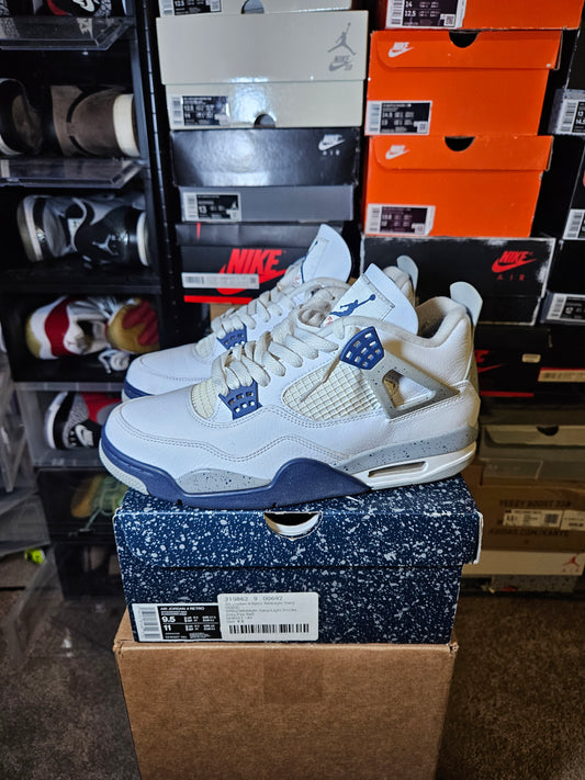 Size 9.5 - AJ 4 Retro Mid Midnight Navy