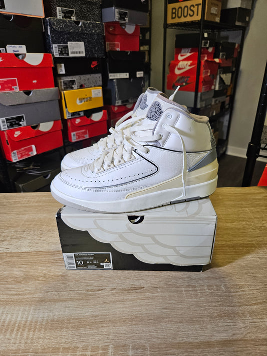 Size 10 - AJ 2 Retro White Cement
