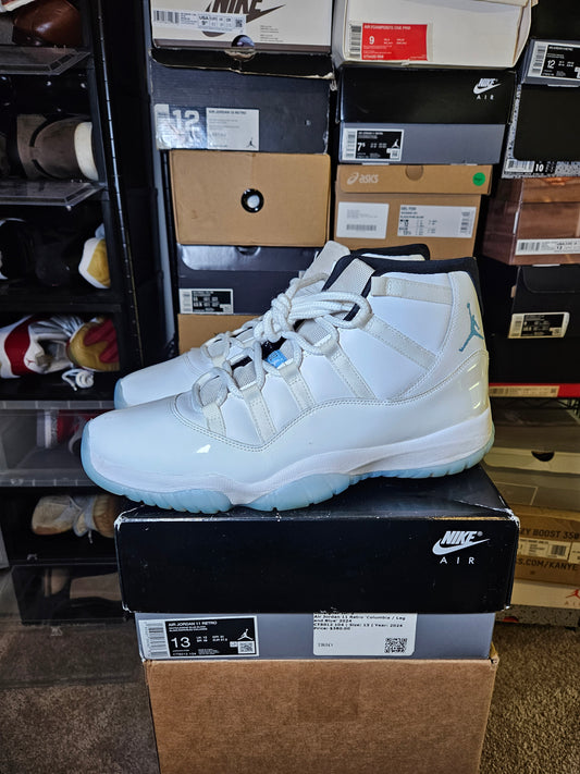 Size 13 - AJ 11 Retro 2024 Legend Blue / Columbia