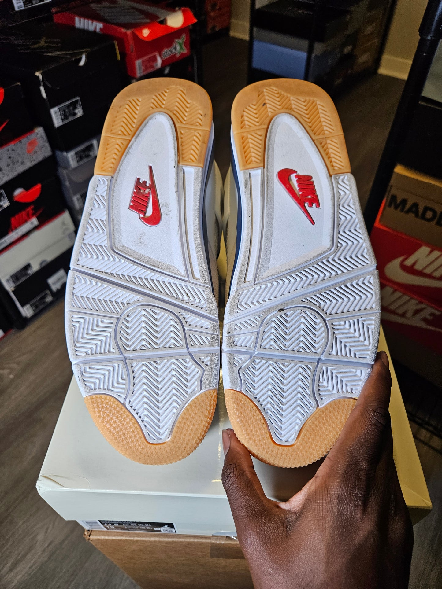 Size 11.5 - SB x AJ 4 Retro SP Navy
