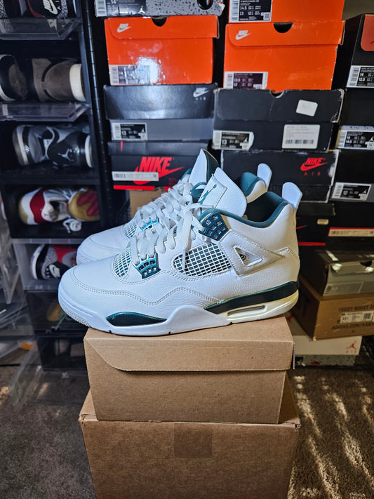 Size 9 - AJ 4 Retro Oxidized Green