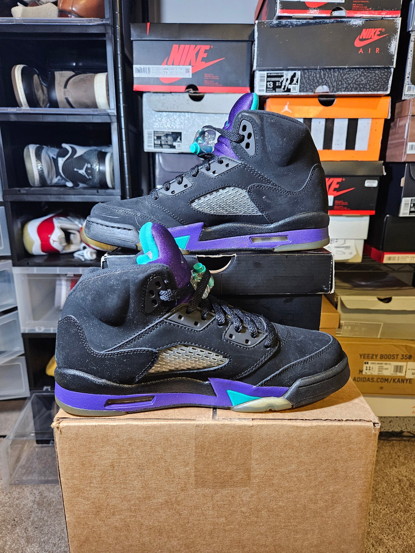 Size 7 - AJ 5 Retro Mid Black Grape