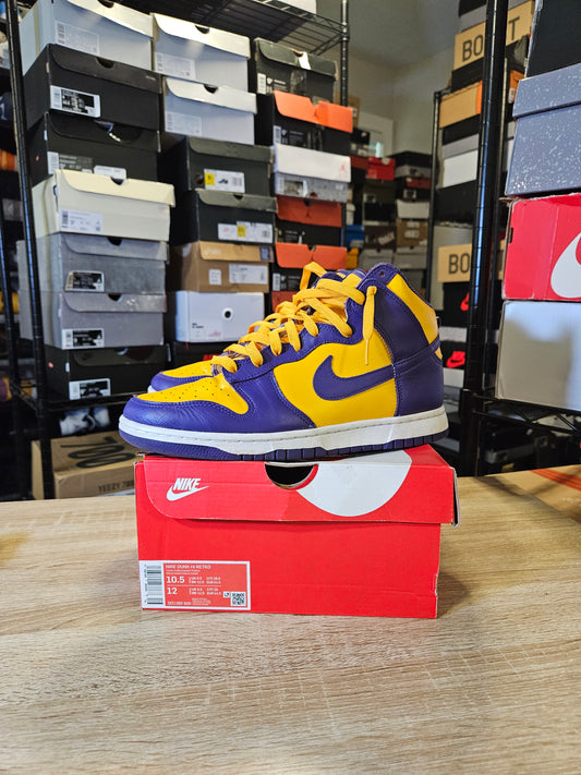 Size 10.5 - Dunk High Lakers