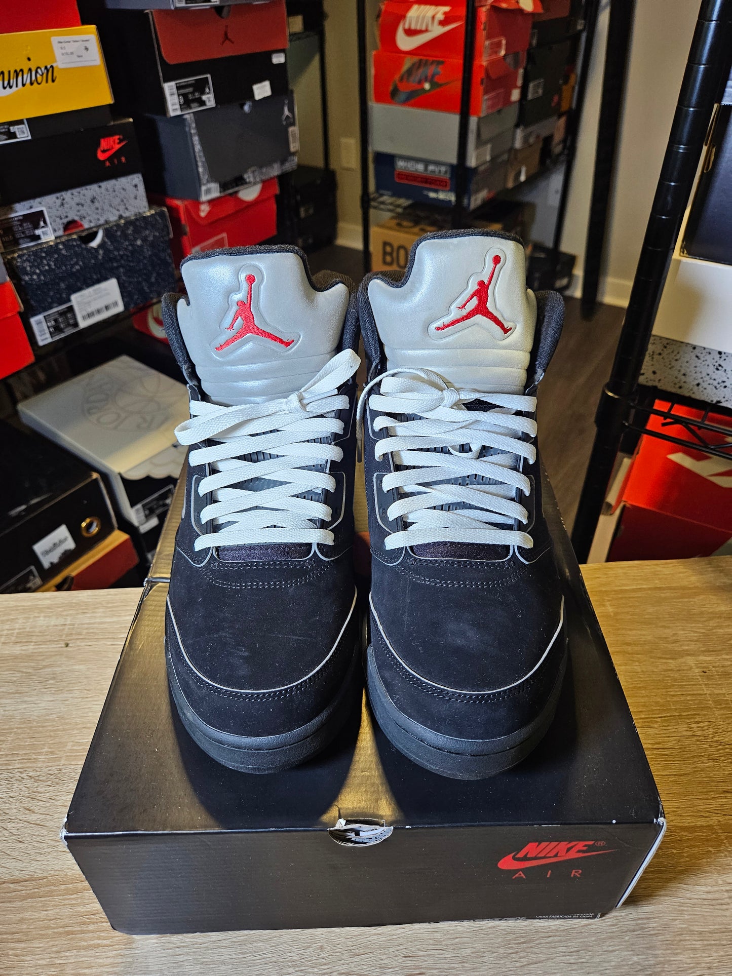 Size 12.5 - AJ 5 Retro OG Black Metallic Reimagined
