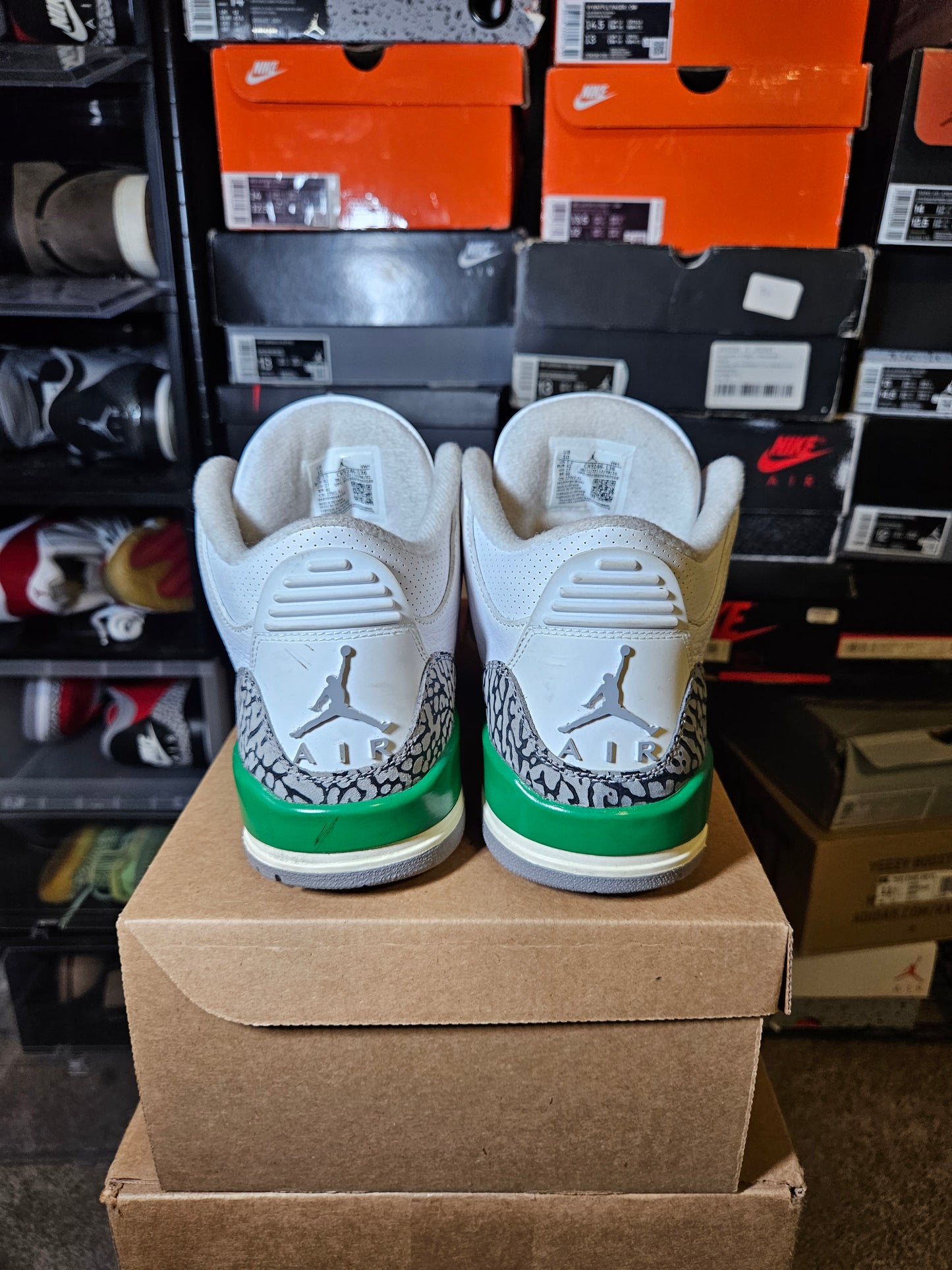 Size 10W/8.5M - Air Jordan 3 Retro Lucky Green