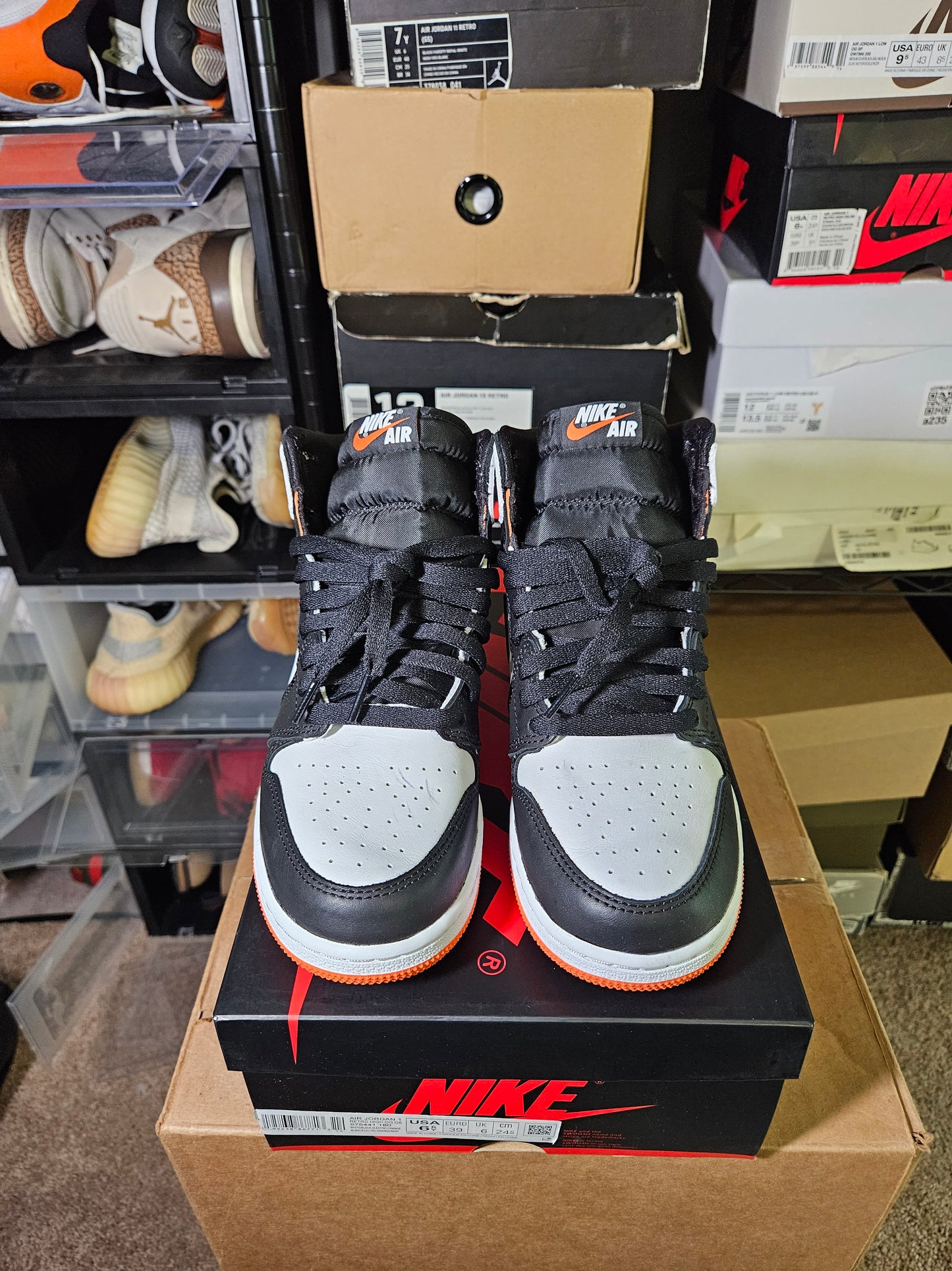Size 6.5 - AJ 1 Retro High Electro Orange