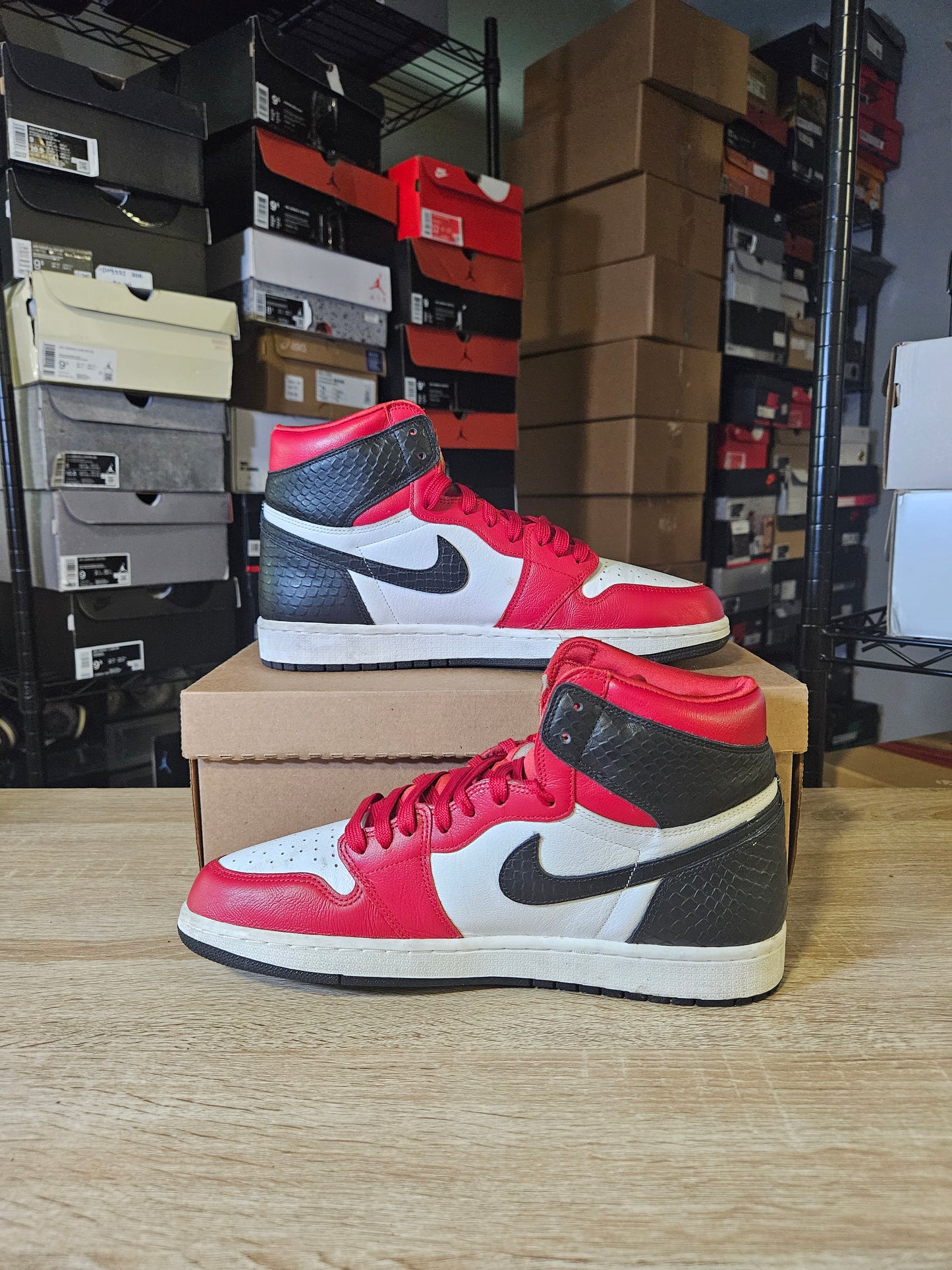 Size 10.5 - AJ 1 Retro OG High Satin Red