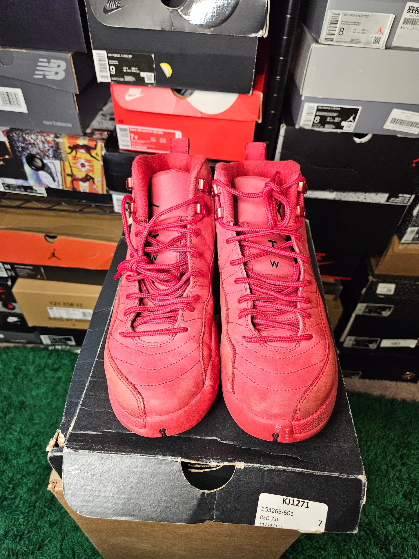 Size 7 - AJ 12 Retro Gym Red