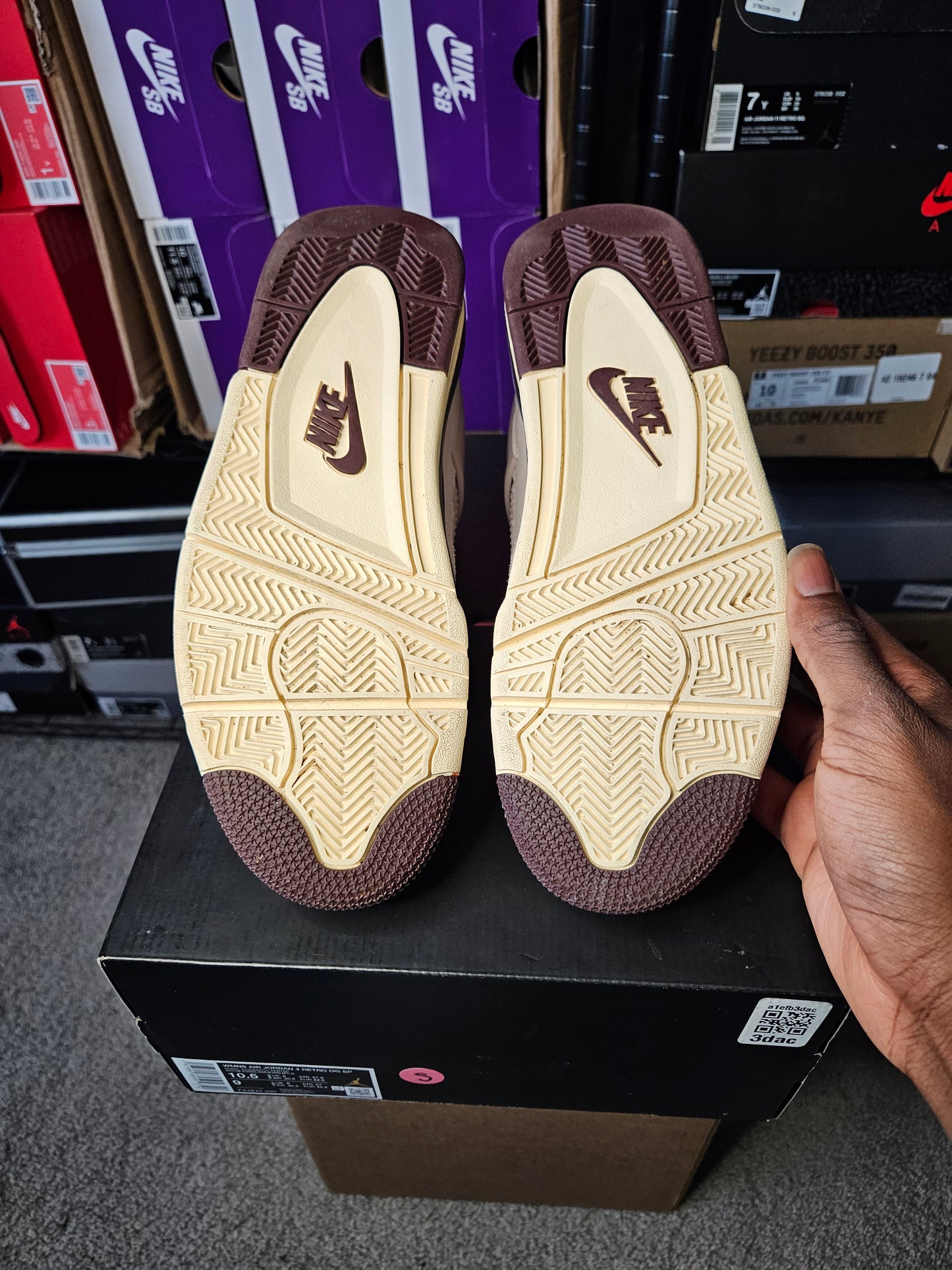 Size 10.5W/9M - A Ma Maniére x Air Jordan 4 Retro While You Were Sleeping