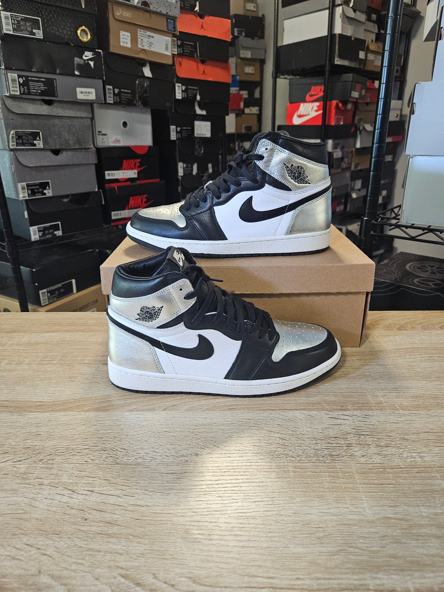 Size 10 - Jordan 1 High OG Metallic Silver