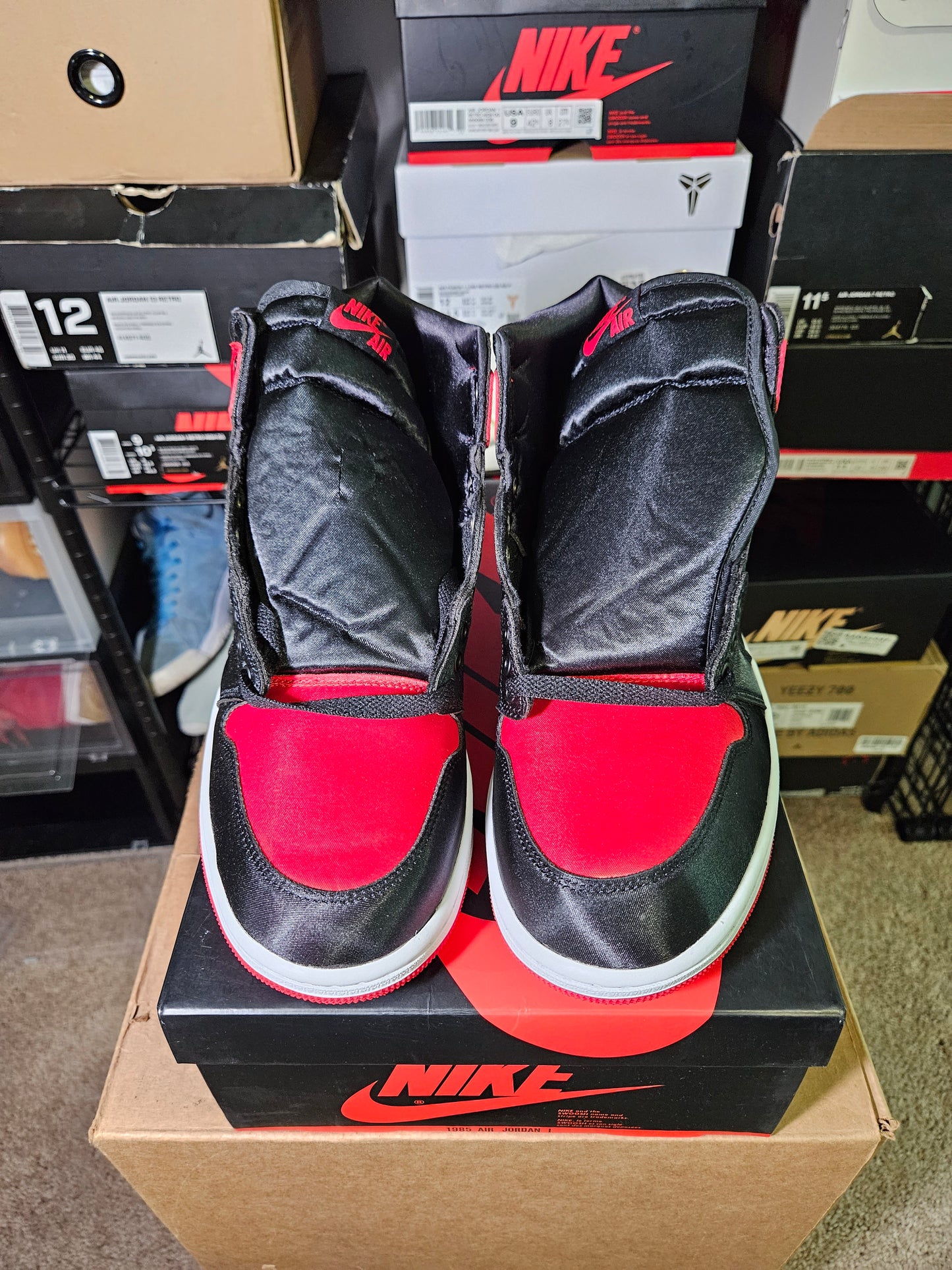 Size 11W/9.5M - AJ 1 Retro OG 2023 High Satin Bred