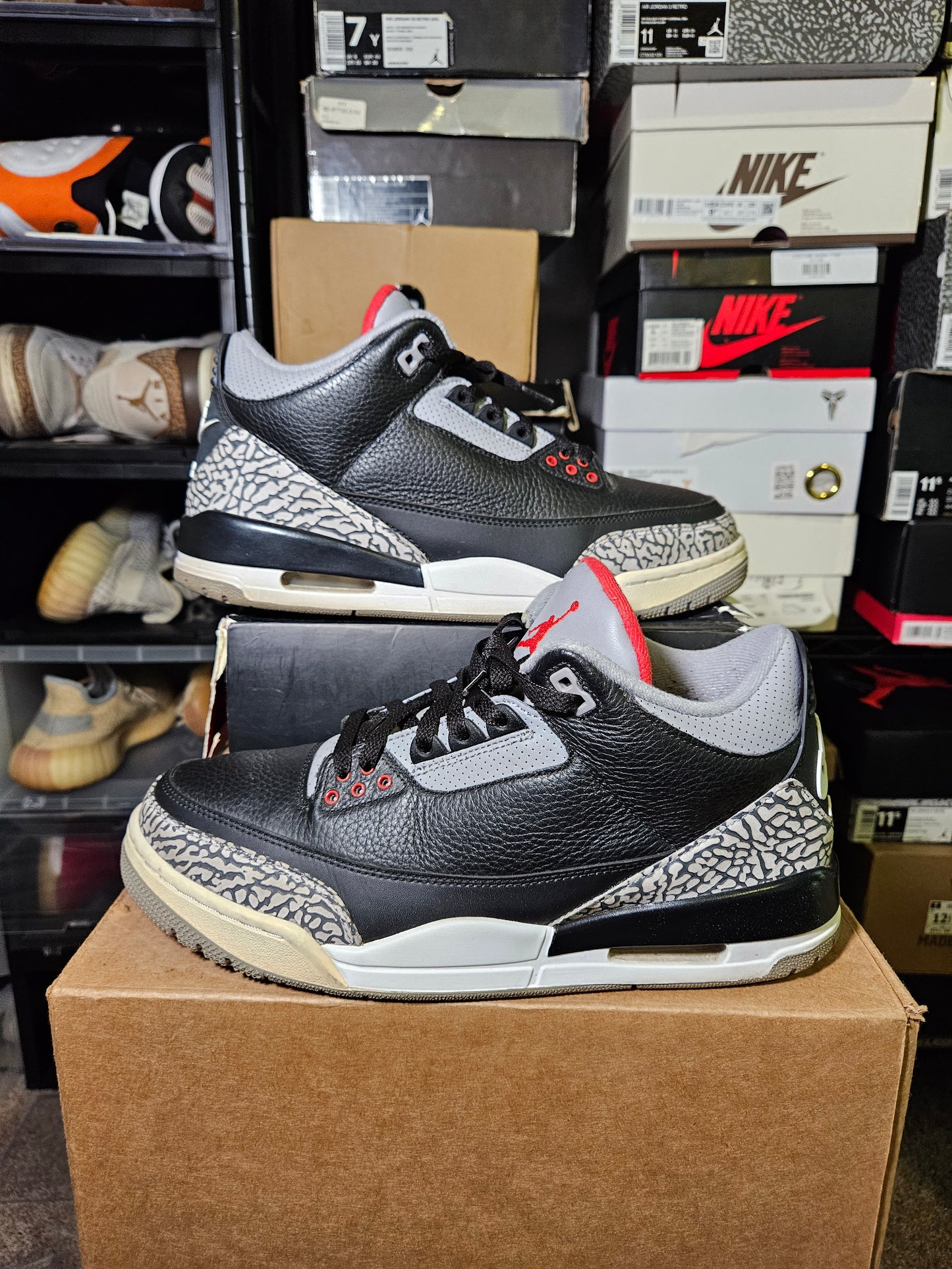 Size 11.5 - AJ 3 Retro OG Mid Black Cement