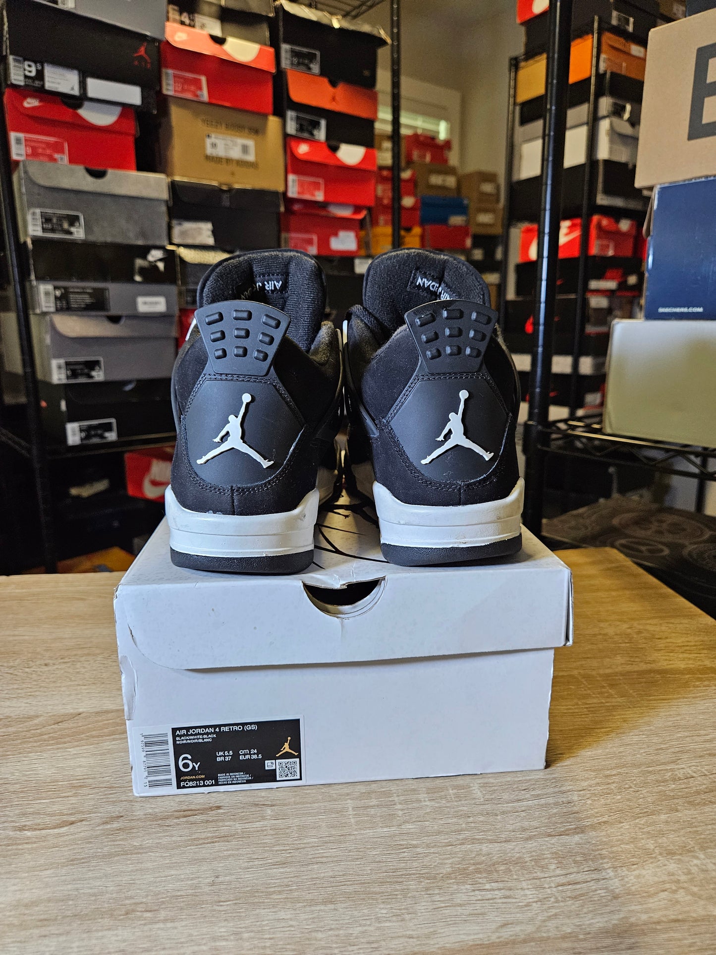 Size 6 - AJ 4 Retro White Thunder