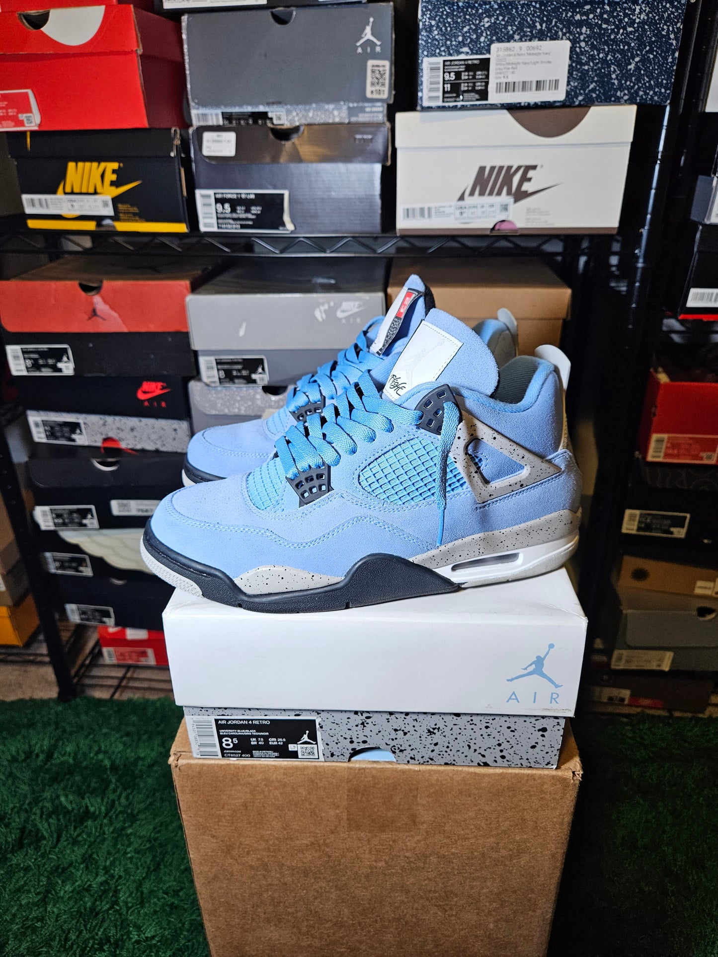 Size 8.5 - AJ 4 Retro Mid University Blue