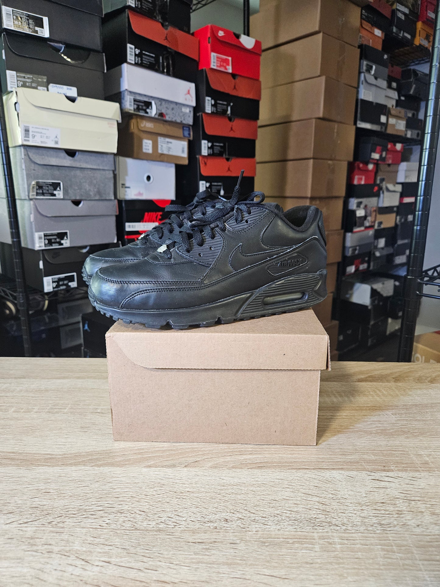 Size 10 - Air Max 90 Leather Black