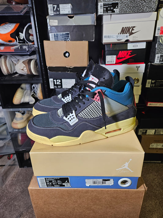 Size 13 - AJ 4 Retro x Union LA Mid Off Noir