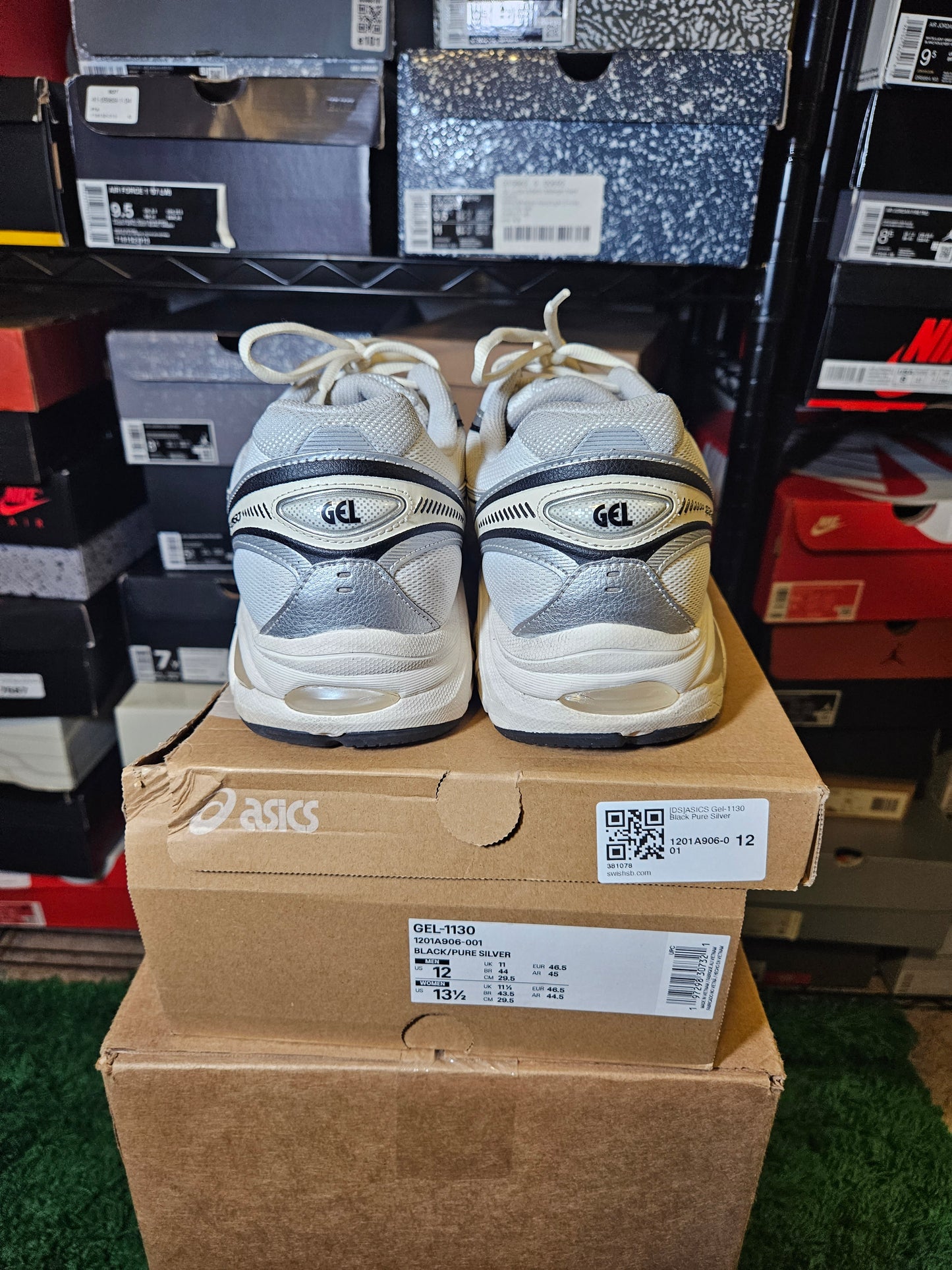 Size 12 - ASICS GT 2160 White Black Cream