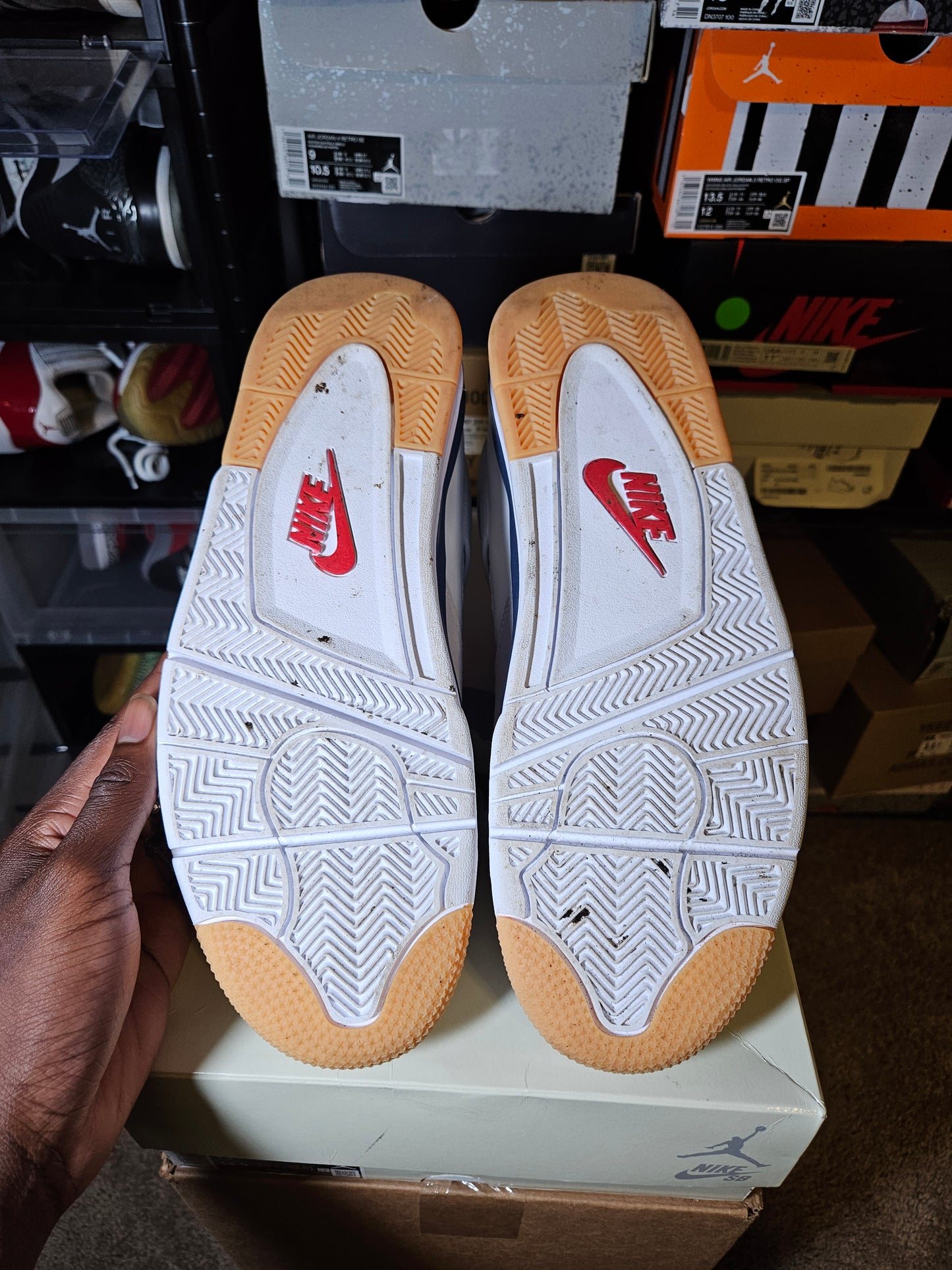 Size 13 - SB x AJ 4 Retro SP Navy