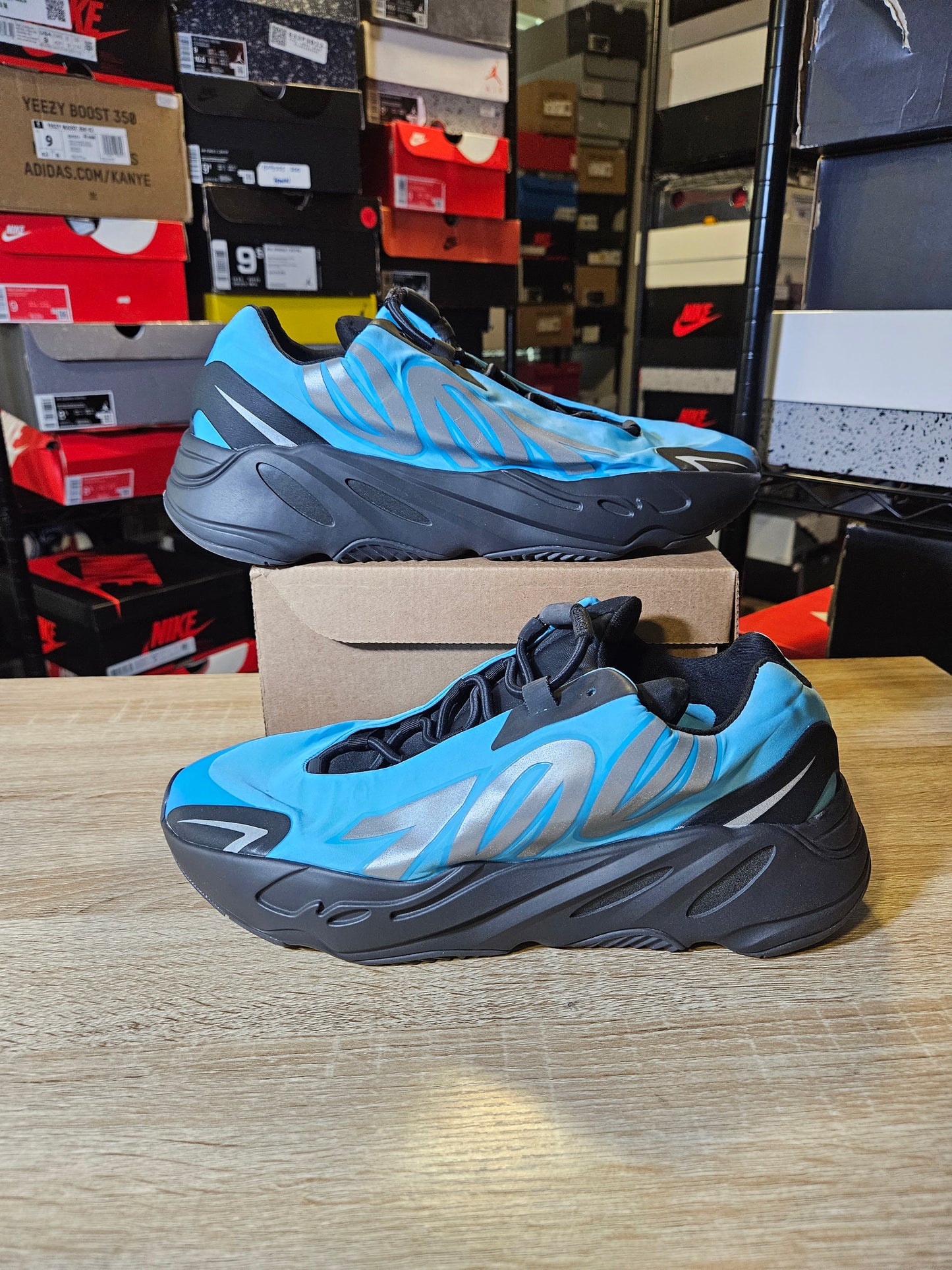 Size 10.5 - YZY Boost 700 MNVN Bright Cyan