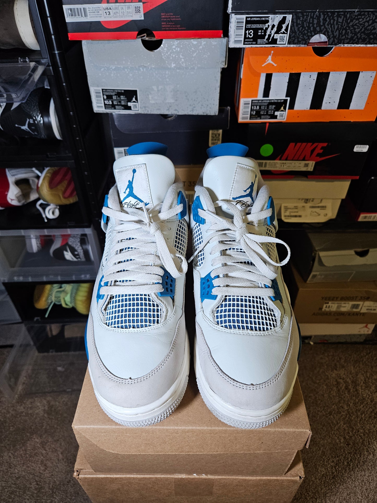 Size 13 - AJ 4 Retro 2024 Military Blue