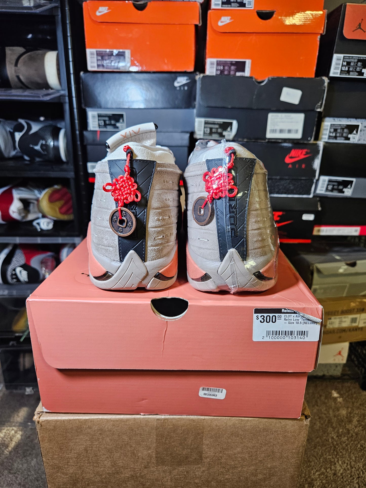 Size 10.5 - CLOT x AJ 14 Retro Low Terracotta