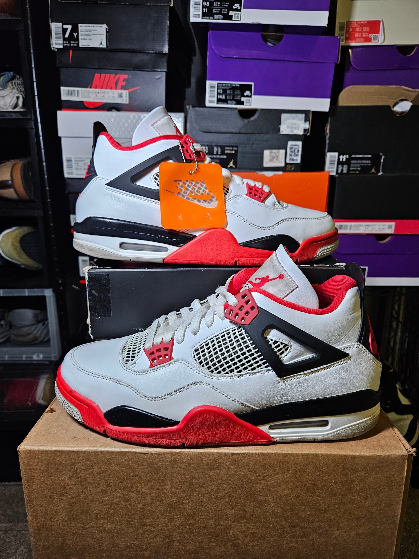 Size 11.5 - Jordan 4 Retro Fire Red