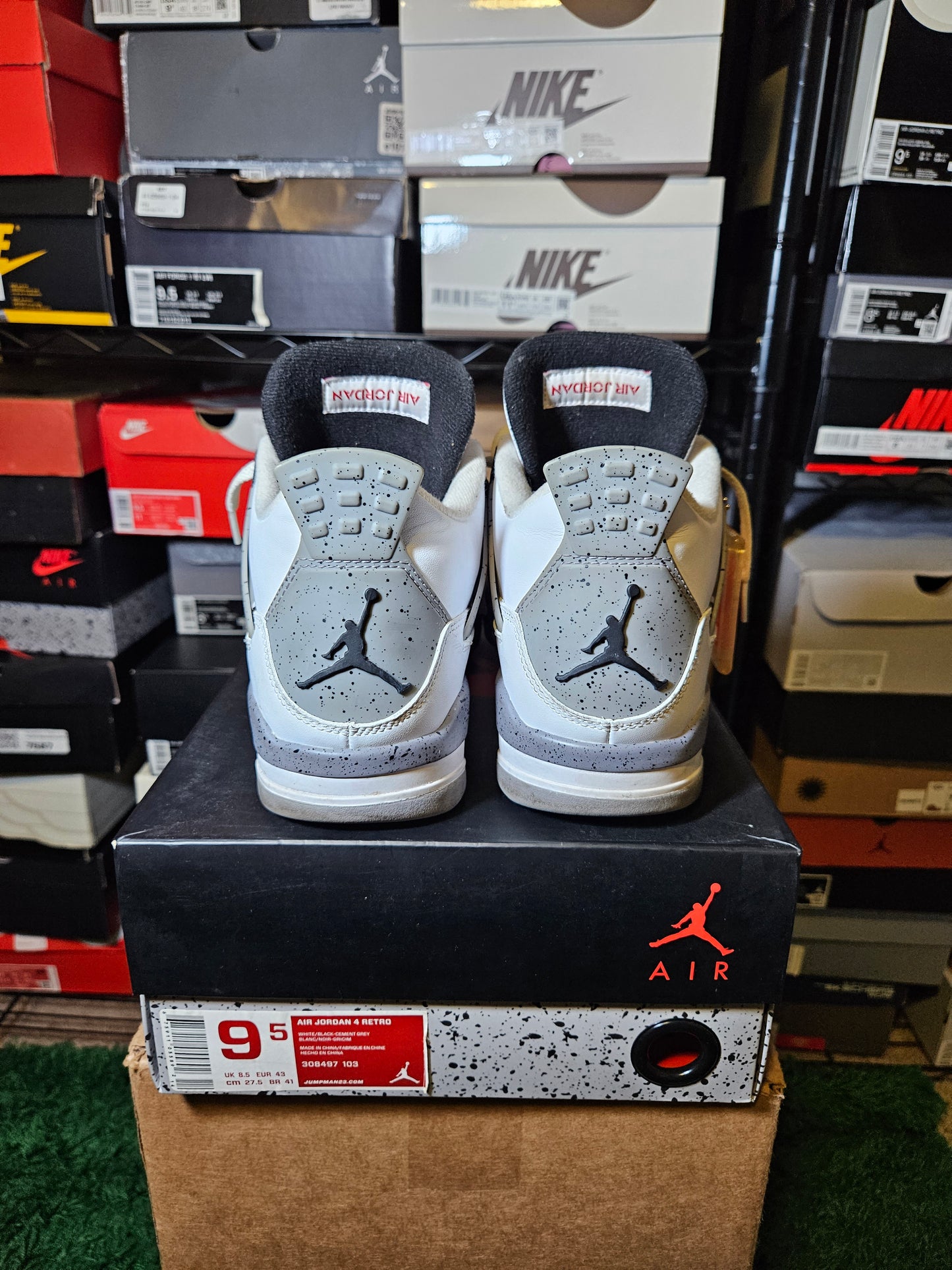 Size 9.5 - AJ 4 Retro Cement 2012