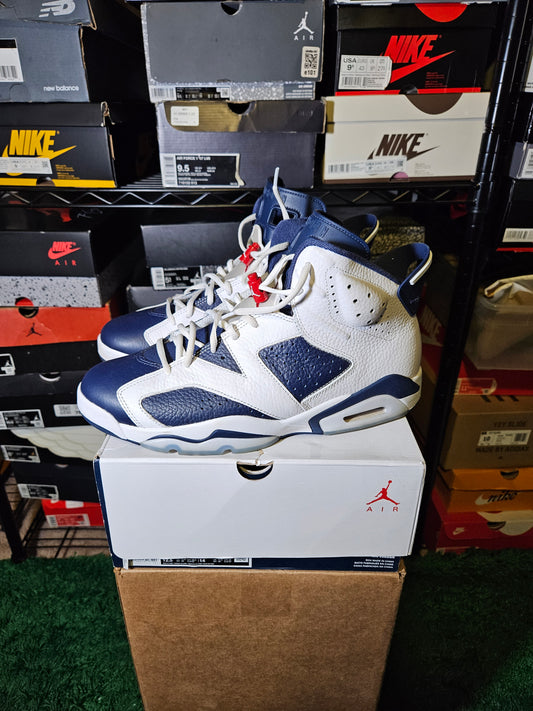 Size 12.5 - AJ 6 Retro 2024 Olympic