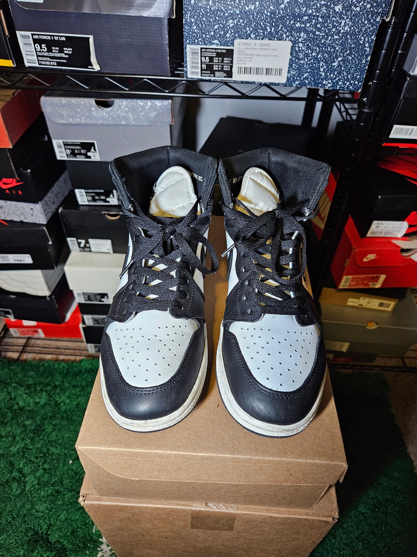 Size 8.5 - AJ 1 Retro '85 OG High Black White