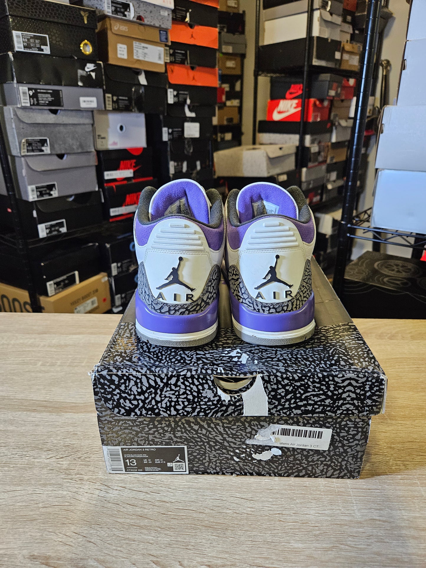 Size 13 - AJ 3 Retro Mid Dark Iris