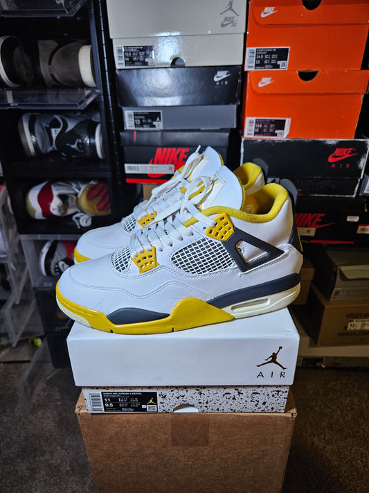 Size 11W/9.5M - AJ 4 Retro Vivid Sulfur