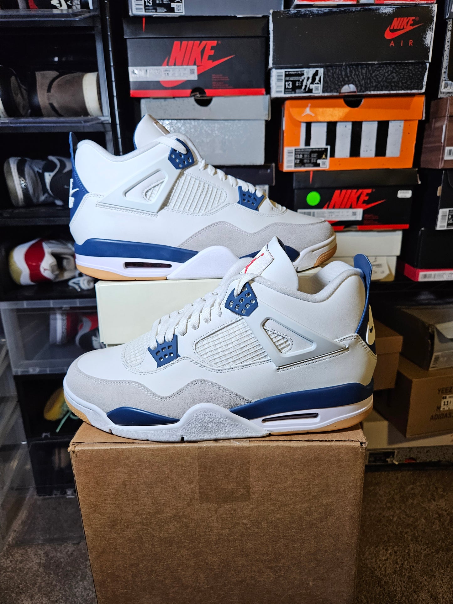 Size 13 - SB x AJ 4 Retro SP Navy