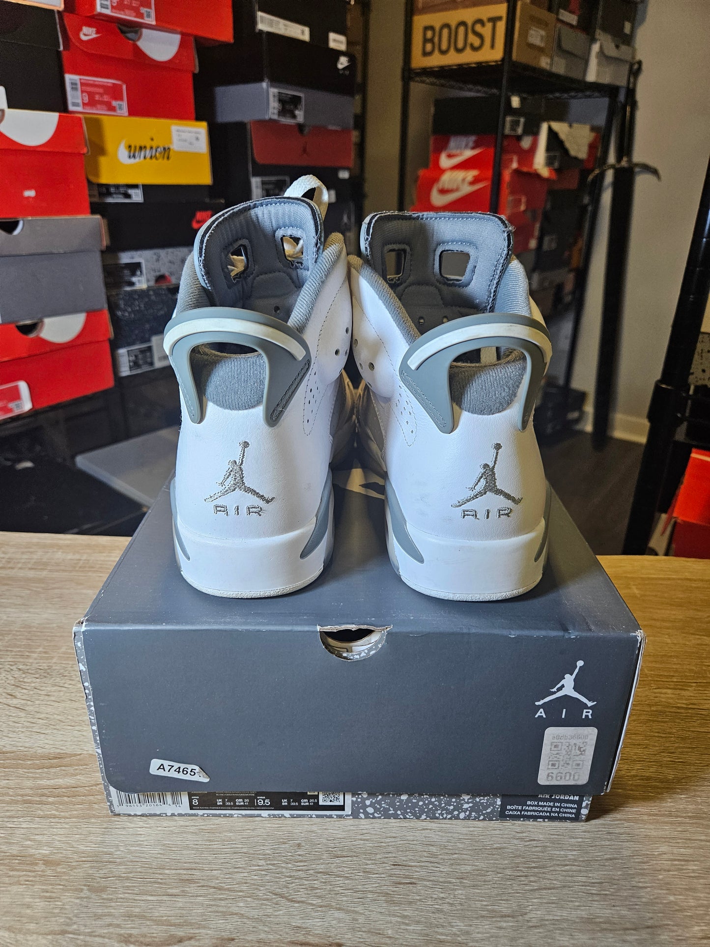 Size 8 - AJ 6 Retro Low Cool Grey