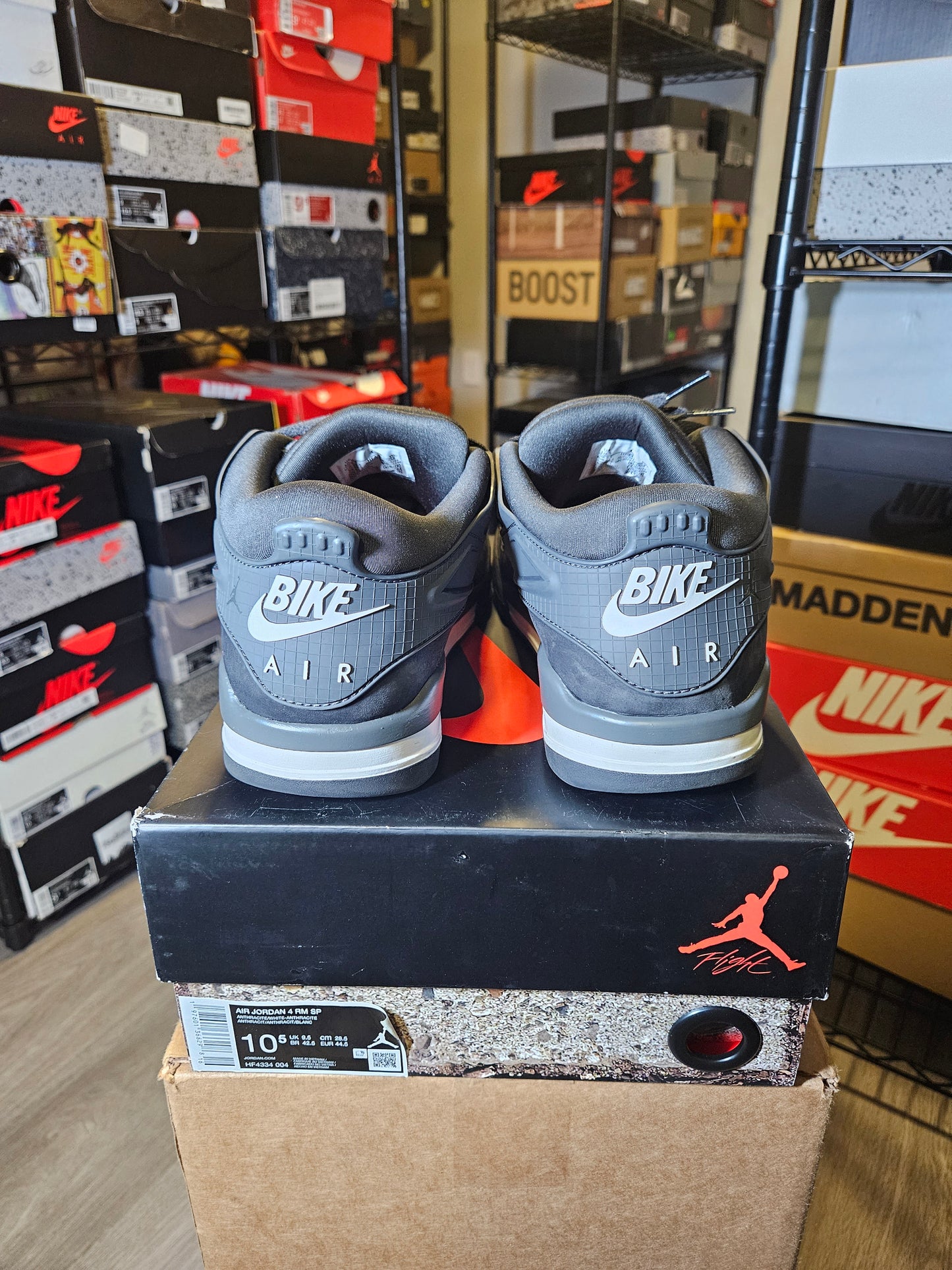 Size 10.5 - Nigel Sylvester x AJ 4 RM SP Driveway Grey
