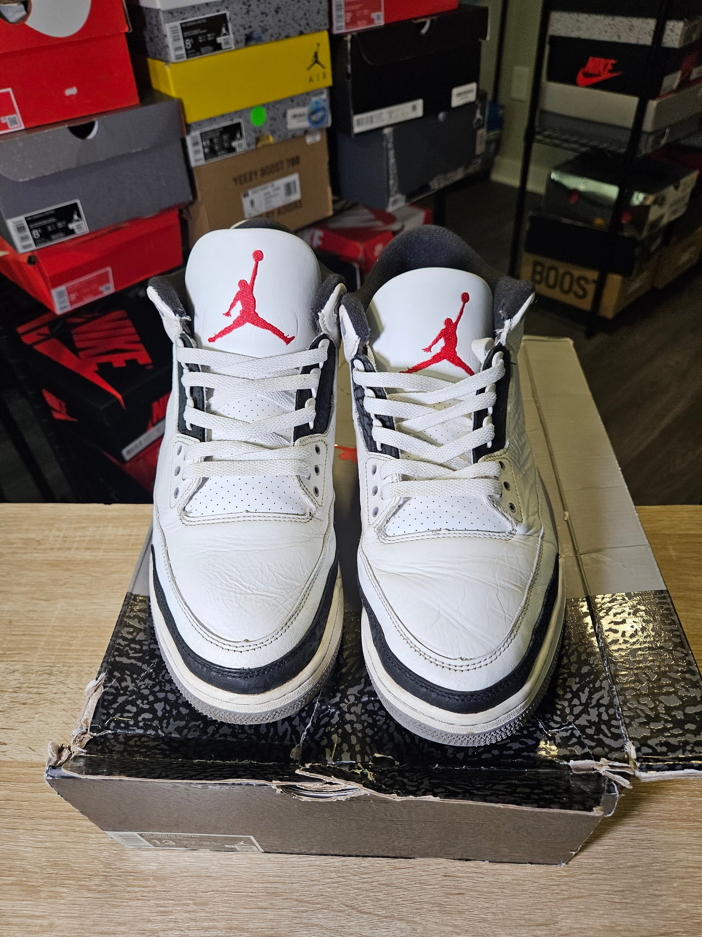 Size 13 - AJ 3 Retro Cement Grey