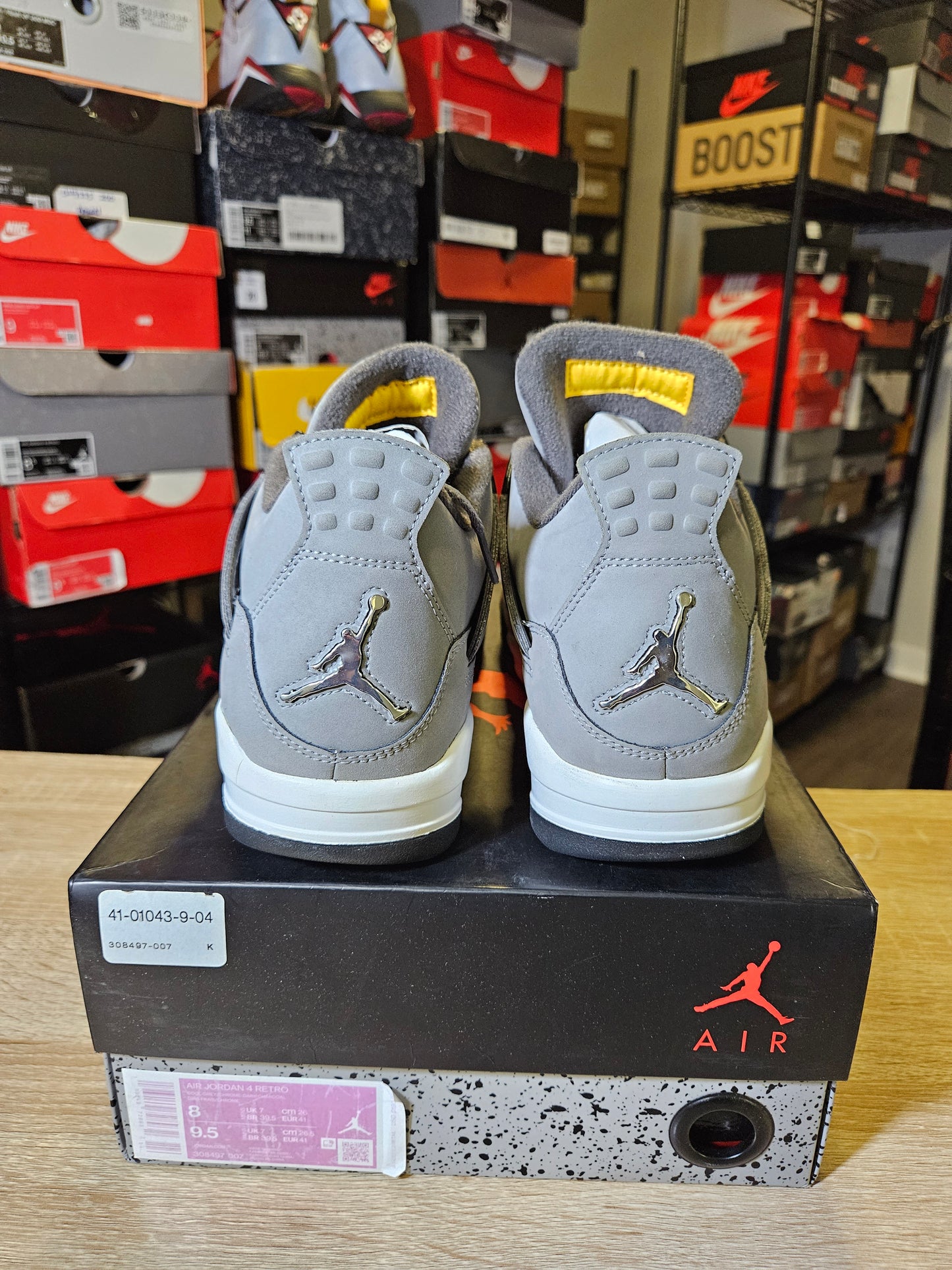 Size 8 - AJ 4 Retro Low Cool Grey