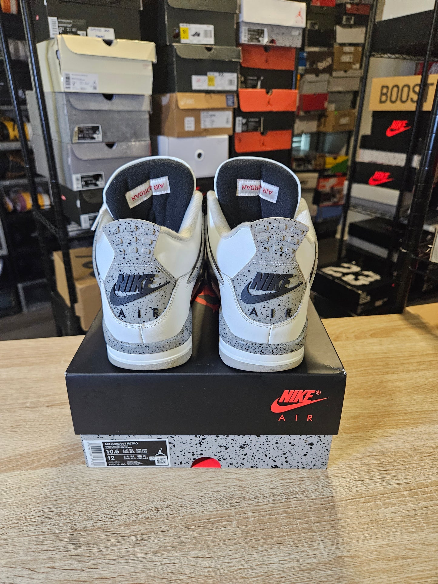Size 10.5 - AJ 4 Retro OG 2025 White Cement