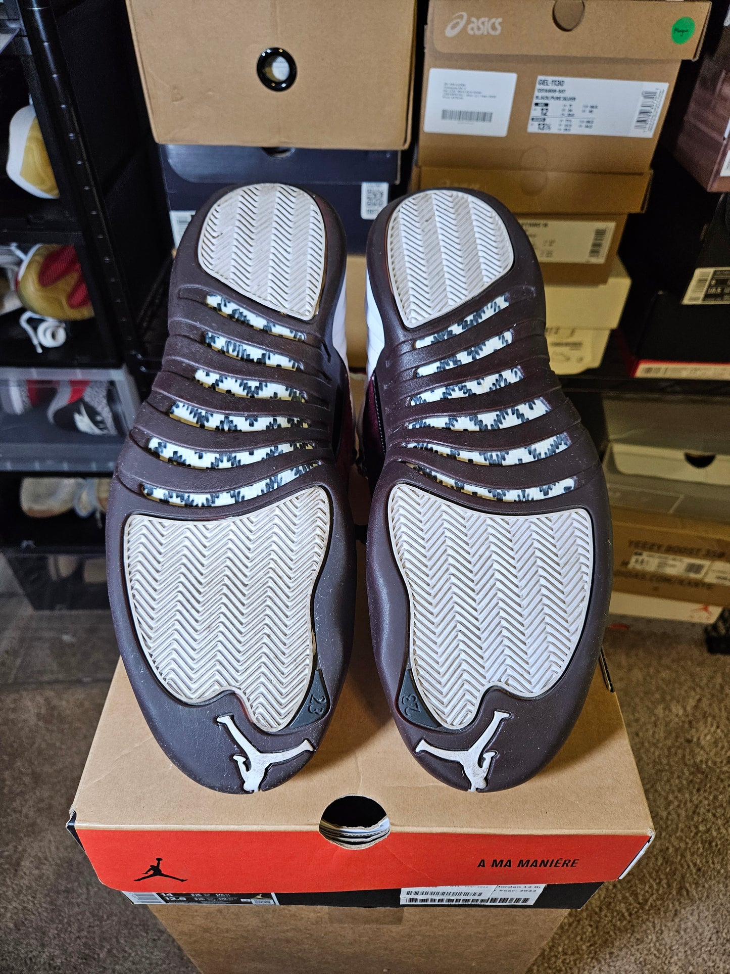 Size 14W/12.5M - AJ 12 Retro SP x A Ma Maniere Mid White