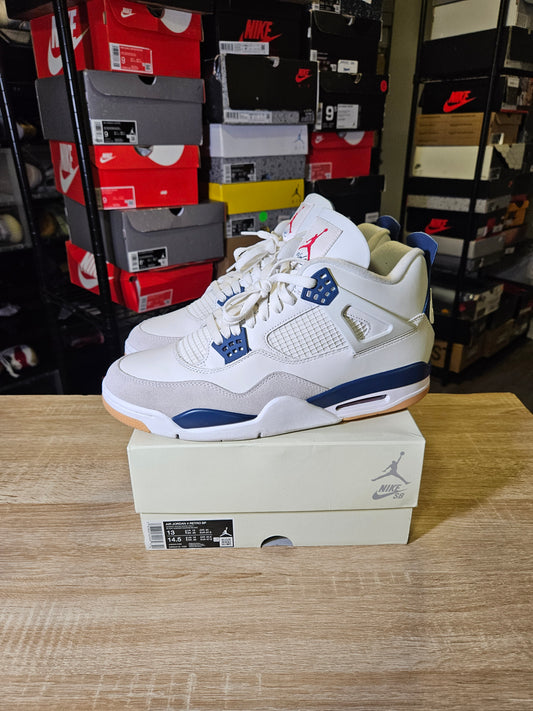 Size 13 - SB x AJ 4 Retro SP Navy